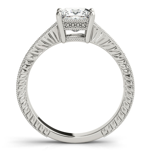 Antique Style Filigree Milgrain Engagement Rings