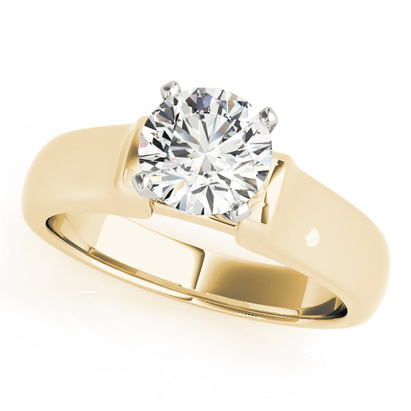 Twisted Shank Solitaire Engagement Ring