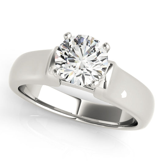 Twisted Shank Solitaire Engagement Ring