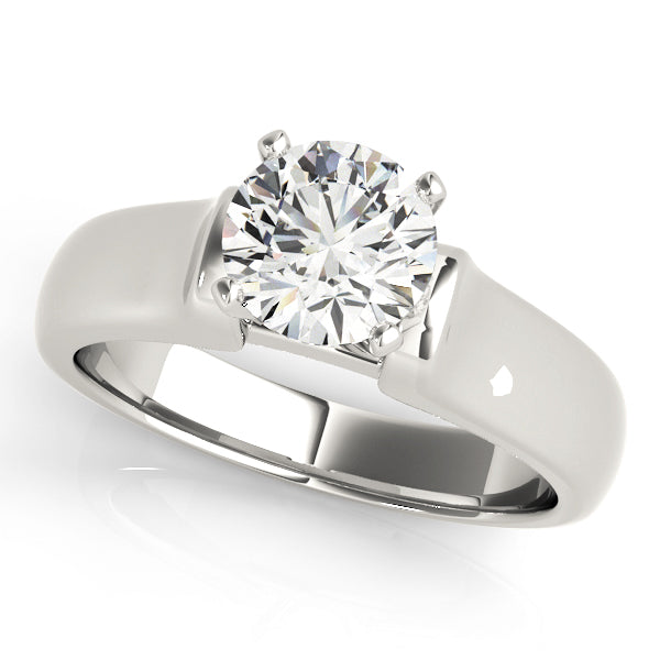 Twisted Shank Solitaire Engagement Ring