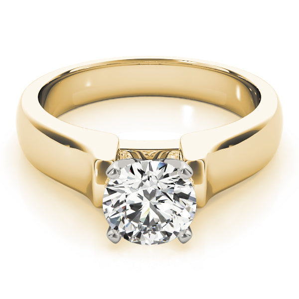 Twisted Shank Solitaire Engagement Ring