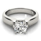 Twisted Shank Solitaire Engagement Ring
