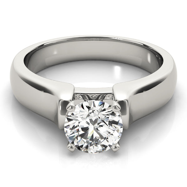 Twisted Shank Solitaire Engagement Ring