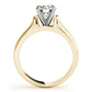 Twisted Shank Solitaire Engagement Ring