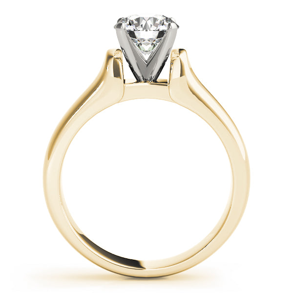 Twisted Shank Solitaire Engagement Ring