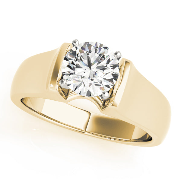 Solitaire Round Engagement Ring