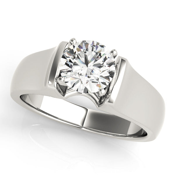 Solitaire Round Engagement Ring