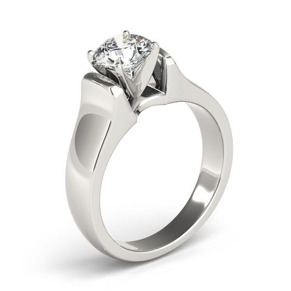 Solitaire Round Engagement Ring
