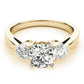 ENGAGEMENT RINGS 3 STONE ROUND