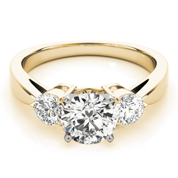 ENGAGEMENT RINGS 3 STONE ROUND