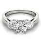 ENGAGEMENT RINGS 3 STONE ROUND
