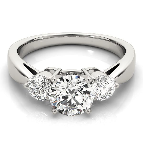 ENGAGEMENT RINGS 3 STONE ROUND