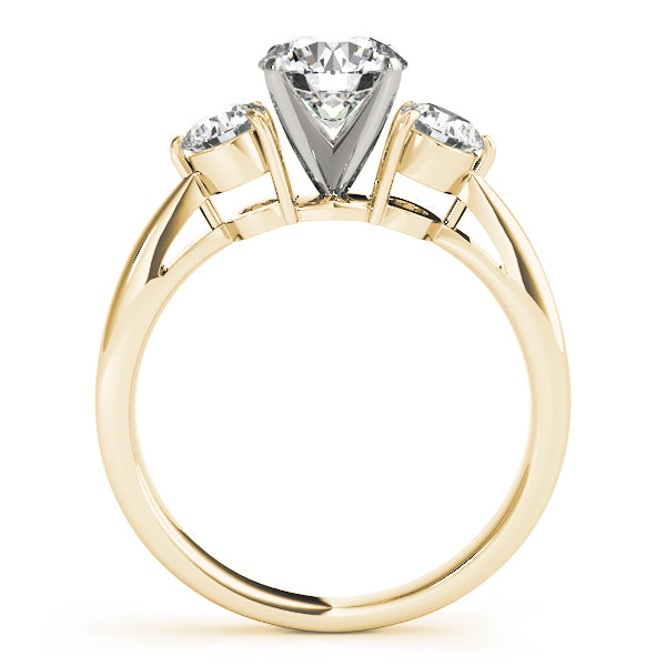 ENGAGEMENT RINGS 3 STONE ROUND