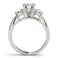 ENGAGEMENT RINGS 3 STONE ROUND