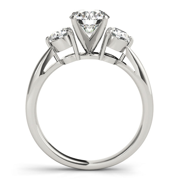 ENGAGEMENT RINGS 3 STONE ROUND