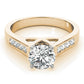 Channel Set Single Row Engagement Ring