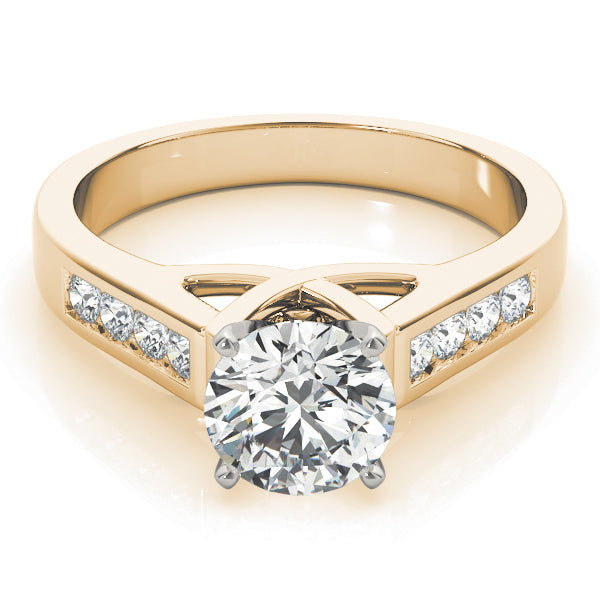 Channel Set Single Row Engagement Ring