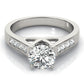 Channel Set Single Row Engagement Ring
