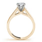 Channel Set Single Row Engagement Ring