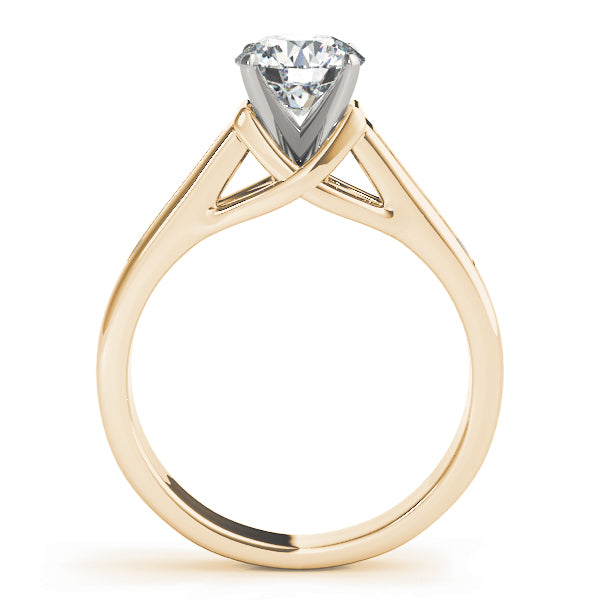 Channel Set Single Row Engagement Ring