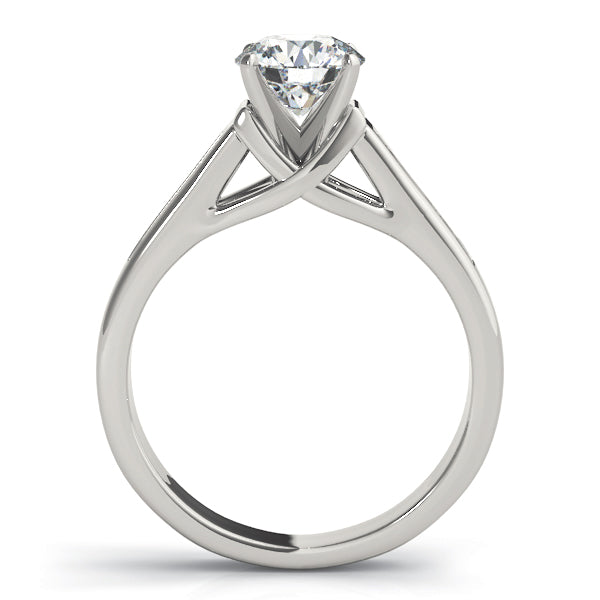Channel Set Single Row Engagement Ring