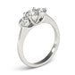 3-Stone Trellis Engagement Ring