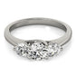 3-Stone Trellis Engagement Ring