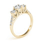 Round 3-Stone Trellis Engagement Ring