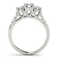 Round 3-Stone Trellis Engagement Ring