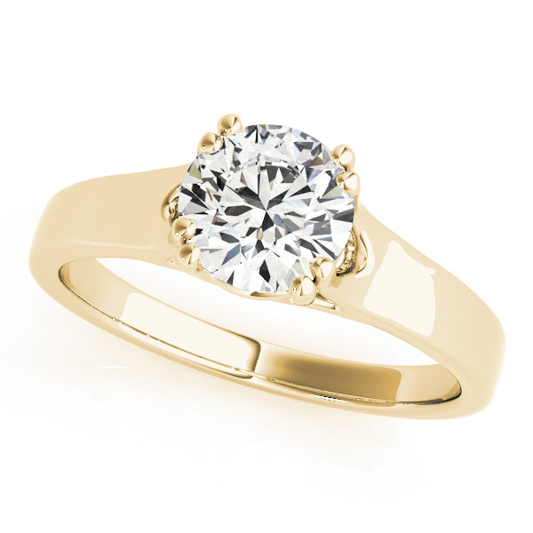 Double Prong Trellis Engagement Ring