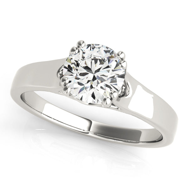 Double Prong Trellis Engagement Ring