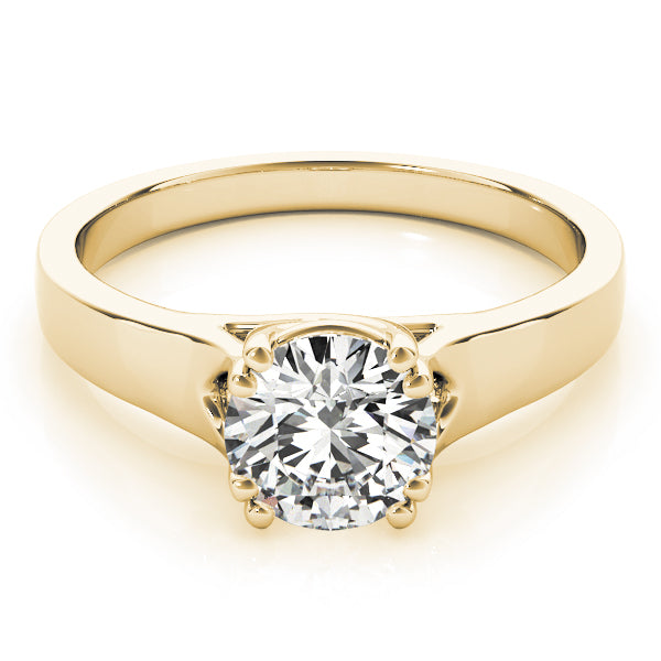 Double Prong Trellis Engagement Ring