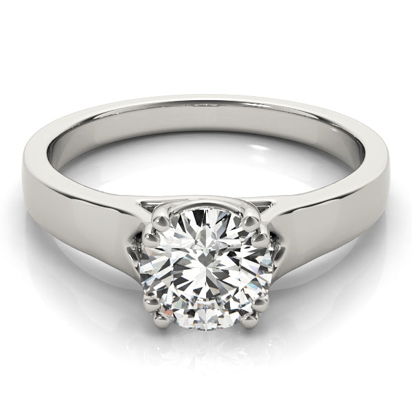 Double Prong Trellis Engagement Ring
