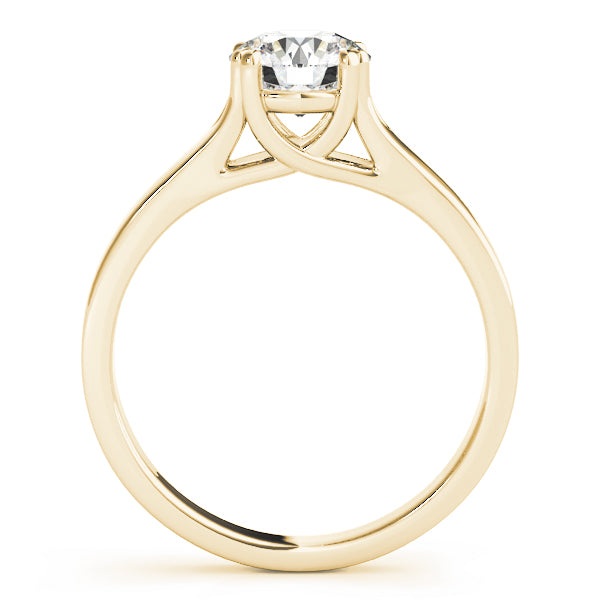 Double Prong Trellis Engagement Ring