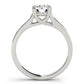 Double Prong Trellis Engagement Ring