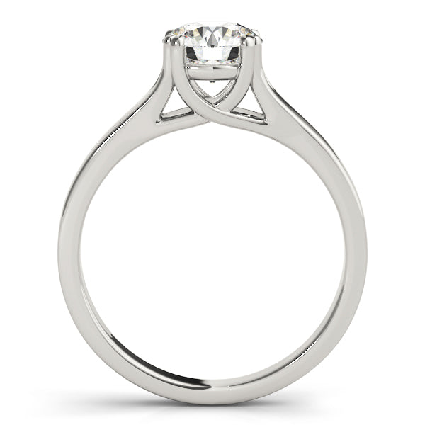 Double Prong Trellis Engagement Ring