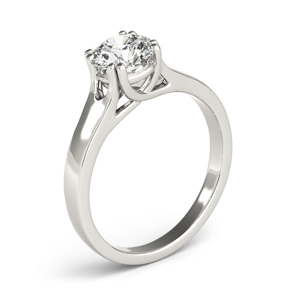 Double Prong Trellis Engagement Ring