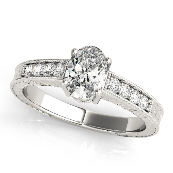 ENGAGEMENT RINGS SINGLE ROW PRONG