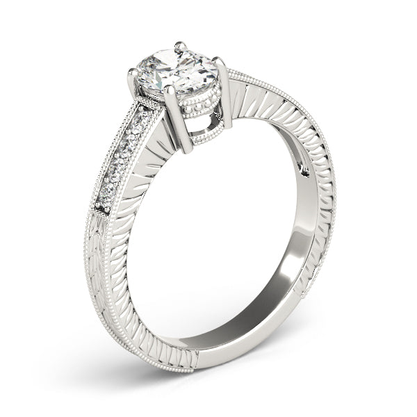ENGAGEMENT RINGS SINGLE ROW PRONG