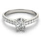 Single Row U-Prong Trellis Engagement Ring