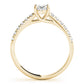 Single Row U-Prong Trellis Engagement Ring