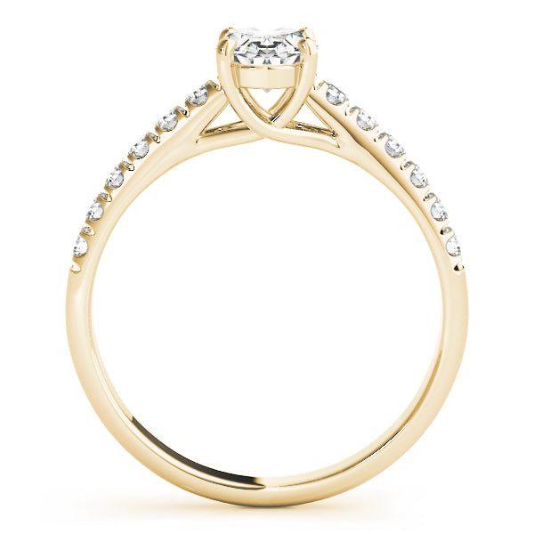 Single Row U-Prong Trellis Engagement Ring