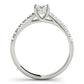 Single Row U-Prong Trellis Engagement Ring