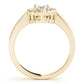 Vintage Single Row Prong Halo Milgrain Engagement Ring