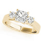 3-Stone Princess Cut Engagement Rings