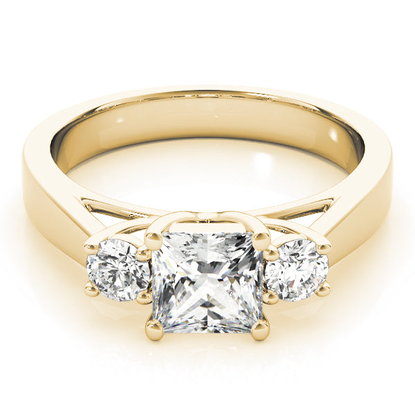 3-Stone Princess Cut Engagement Rings
