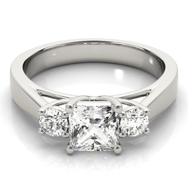 3-Stone Princess Cut Engagement Rings