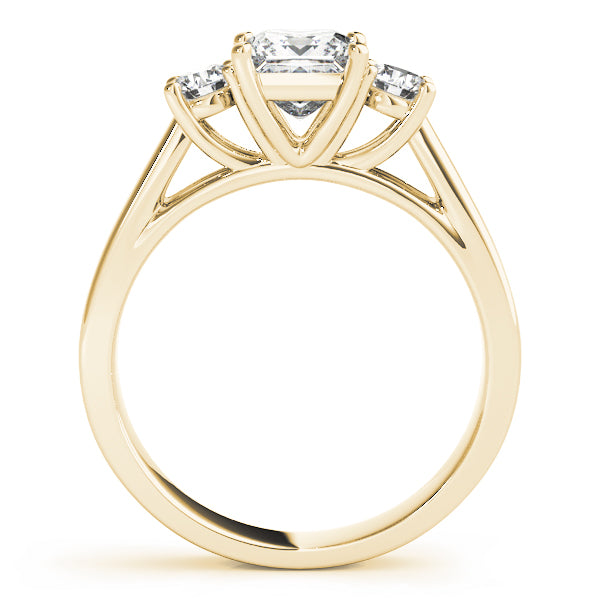 3-Stone Princess Cut Engagement Rings