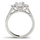 3-Stone Princess Cut Engagement Rings