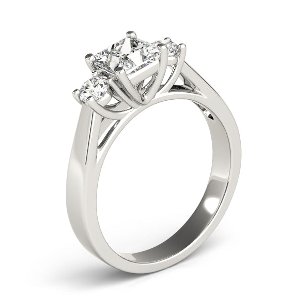 3-Stone Princess Cut Engagement Rings